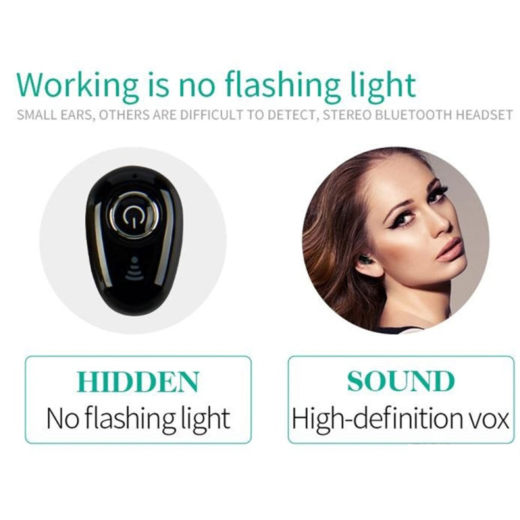 S650 Second GenerationMini Invisible Bluetooth Earphone with Microphone (Black) - Bluetooth Earphone by PMC TechLife | Online Shopping South Africa | PMC TechLife