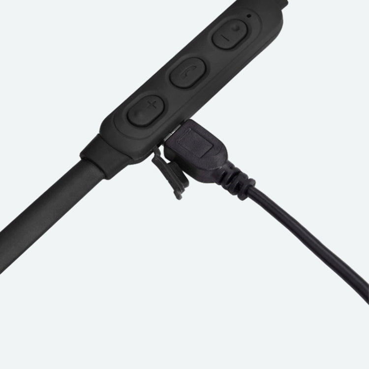 DM-22 Magnetic Bluetooth Earphone DM-22 Neckband Sport headset with Mic Wireless Handsfree Earphoness(Black) - Neck-mounted Earphone by PMC TechLife | Online Shopping South Africa | PMC TechLife