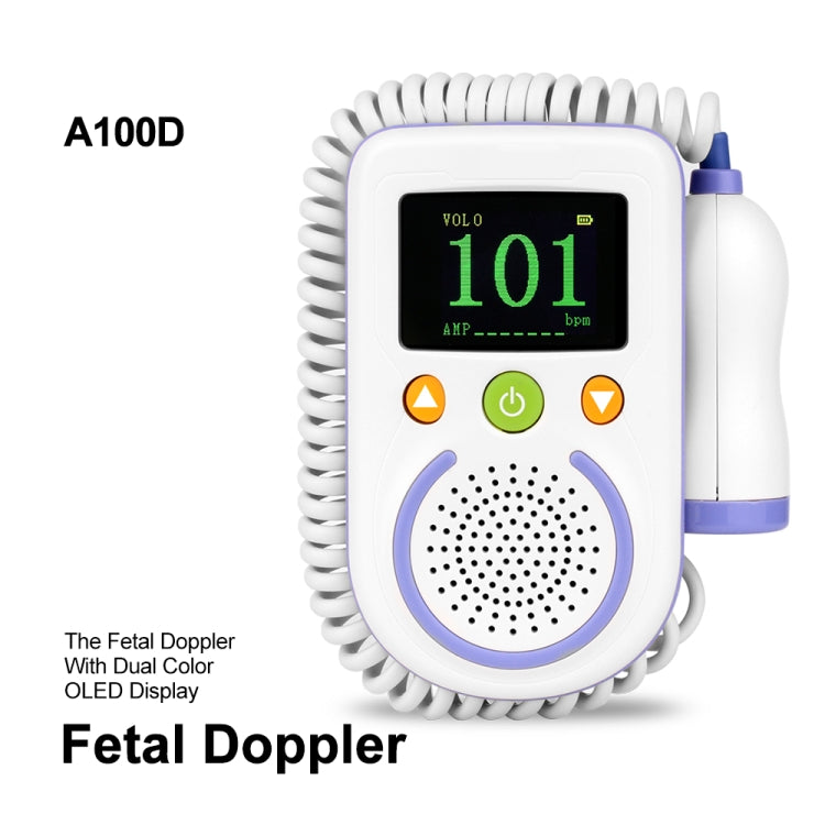 A100D  Digital Fetal Doppler Ultrasound Sound Baby Heartbeat Detector Monitor Rechargeable Prenatal Pocket Fetal Doppler Stethoscope - Heart Rate Monitoring by PMC TechLife | Online Shopping South Africa | PMC TechLife
