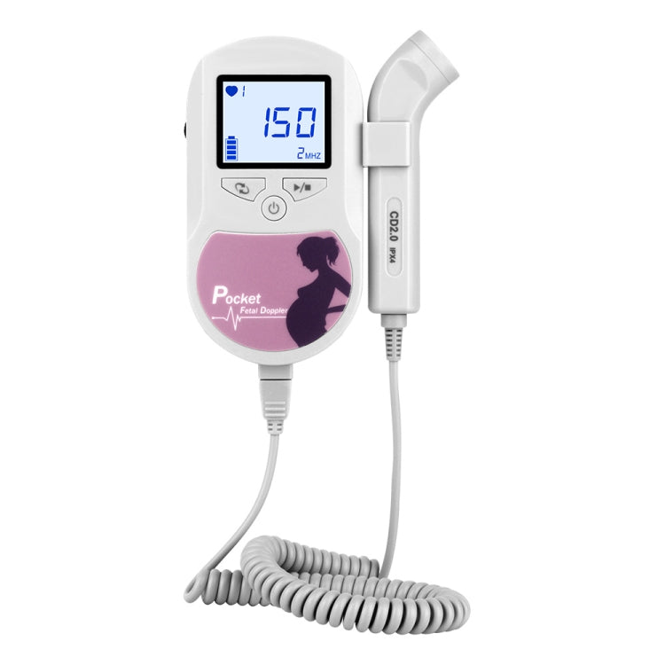 Baby Sound C   Fetal Doppler Prenatal Pocket Digital  Ultrasound Detector Angel Heartbeat Pregnant Doppler Prenatal Monitor(Rose Red) - Heart Rate Monitoring by PMC TechLife | Online Shopping South Africa | PMC TechLife