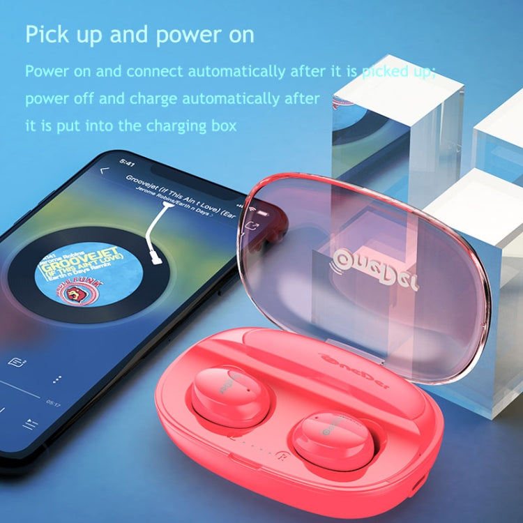 OneDer W12 Wireless Earphone with Waterproof IPX5 HD Stereo Sound TWS Bluetooth Earphone(Red) - free shipping - PMC TechLife - Order now!