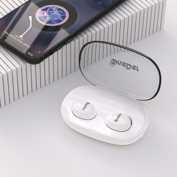 OneDer W12 Wireless Earphone with Waterproof IPX5 HD Stereo Sound TWS Bluetooth Earphone(White) - free shipping - PMC TechLife - Order now!