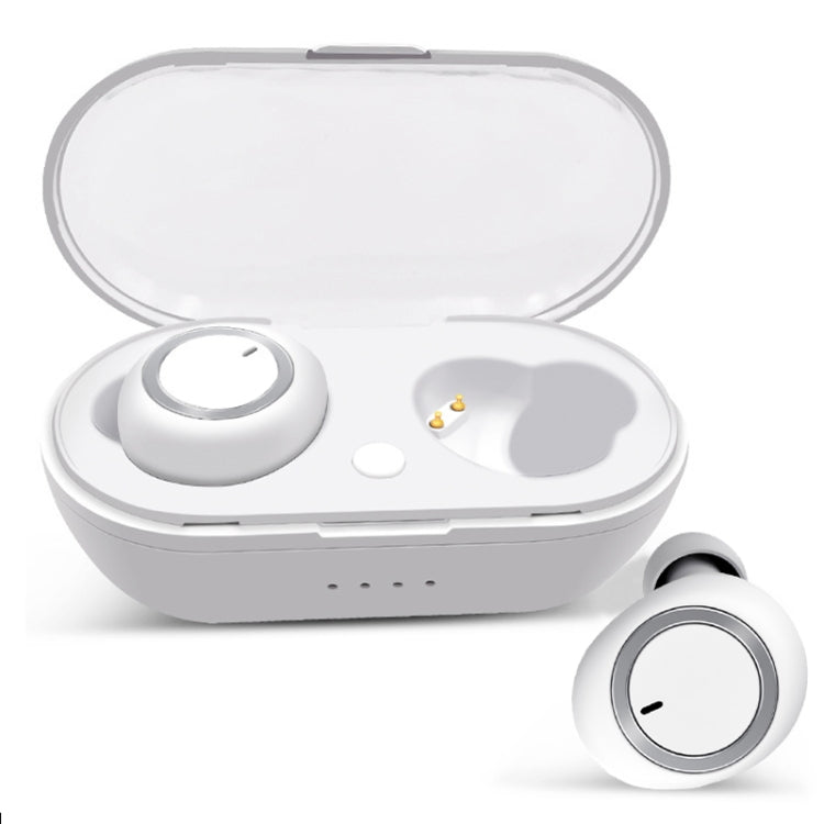 TWS-A1 TWS Bluetooth 5.0 Mini Invisible Sports Music Earphone with Charging Box & Microphone (White) - TWS Earphone by PMC TechLife | Online Shopping South Africa | PMC TechLife