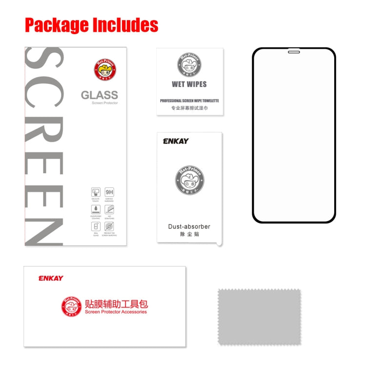 For iPhone 11 / XR ENKAY Hat-prince Full Glue 0.26mm 9H 2.5D Tempered Glass Full Coverage Film - free shipping - PMC TechLife - Order now!