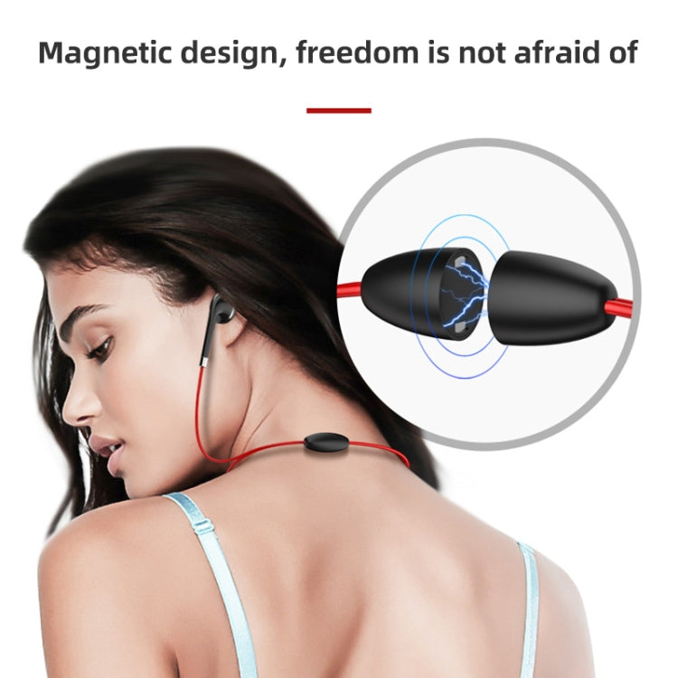 BT313 Magnetic Earbuds Sport Wireless Headphone Handsfree bluetooth HD Stereo Bass Headsets with Mic(White) - Sport Earphone by PMC TechLife | Online Shopping South Africa | PMC TechLife