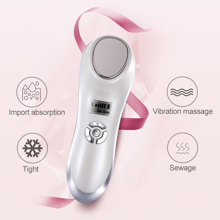 OFY-7901 Ultrasonic Cryotherapy Hot Cold Hammer Facial Lifting Vibration Massager Face Body Import Export Face Care Beauty Machine(White) - Beauty Instrument by PMC TechLife | Online Shopping South Africa | PMC TechLife | Buy Now Pay Later Mobicred
