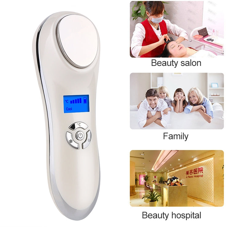 OFY-7901 Ultrasonic Cryotherapy Hot Cold Hammer Facial Lifting Vibration Massager Face Body Import Export Face Care Beauty Machine(White) - Beauty Instrument by PMC TechLife | Online Shopping South Africa | PMC TechLife | Buy Now Pay Later Mobicred