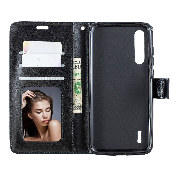 For Xiaomi Mi 9 Lite / CC9 Crazy Horse Texture Horizontal Flip Leather Case with Holder & Card Slots & Wallet & Photo Frame(Black) - Xiaomi Cases by PMC TechLife | Online Shopping South Africa | PMC TechLife