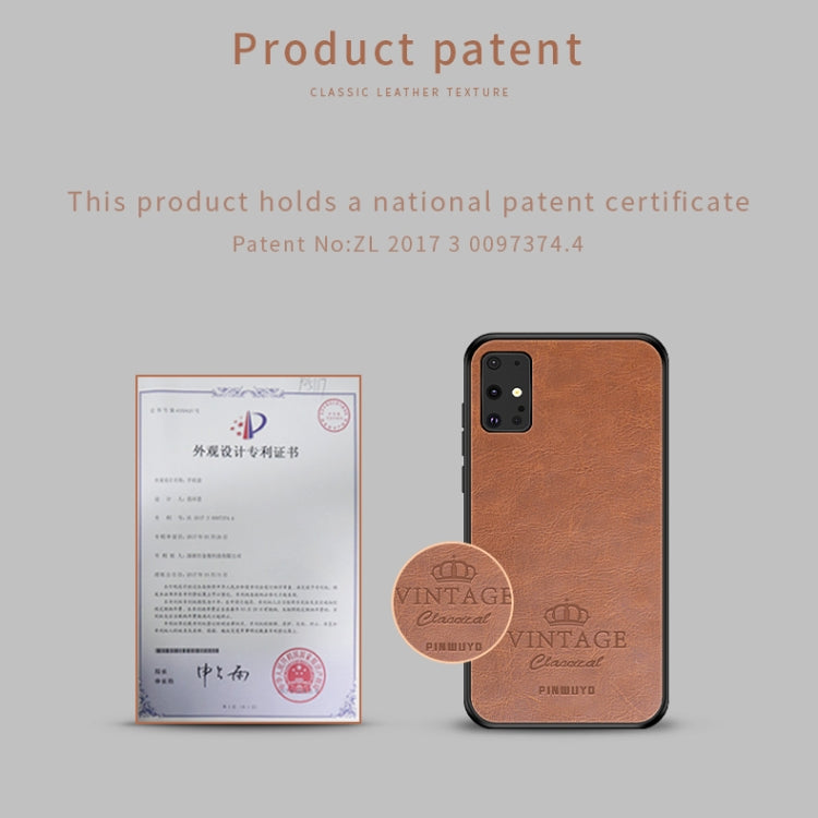 For Galaxy S20 Plus PINWUYO Pin Rui Series Classical Leather, PC + TPU + PU Leather Waterproof And Anti-fall All-inclusive Protective Shell(Red) - Galaxy Phone Cases by PINWUYO | Online Shopping South Africa | PMC TechLife | Buy Now Pay Later Mobicred