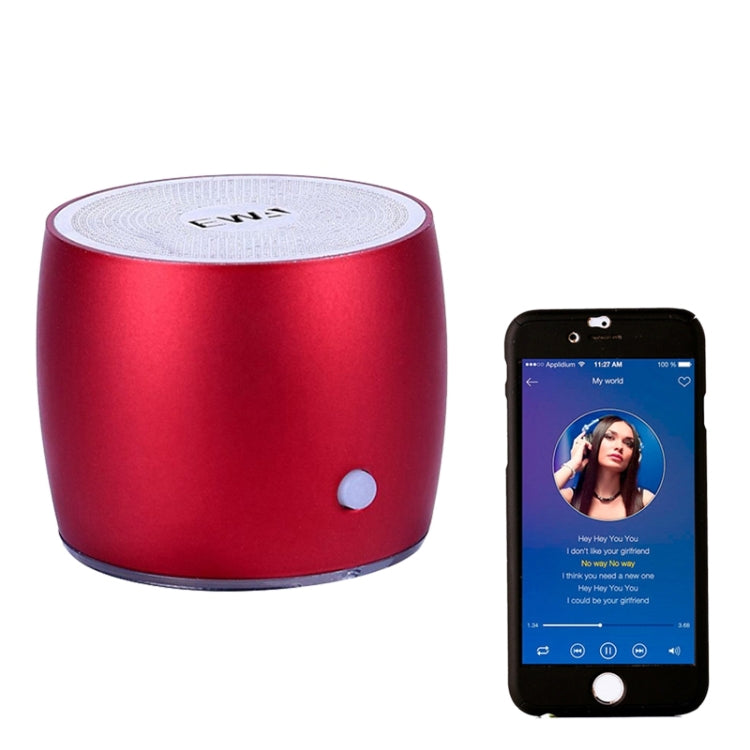 EWA A103 Portable Bluetooth Speaker Wireless Heavy Bass Bomm Box Subwoofer Phone Call Surround Sound Bluetooth Shower Speaker(Red) - free shipping - PMC TechLife - Order now!