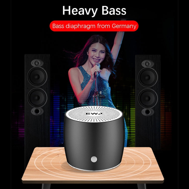 EWA A103 Portable Bluetooth Speaker Wireless Heavy Bass Bomm Box Subwoofer Phone Call Surround Sound Bluetooth Shower Speaker(Silver) - free shipping - PMC TechLife - Order now!