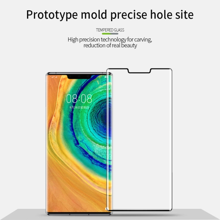 For Huawei Mate 30 Pro PINWUYO Full Glue Full Arc Version Arc Height 3.96mm 9H 3D Hot Bending Tempered Glass Film(Black) - free shipping - PMC TechLife - Order now!