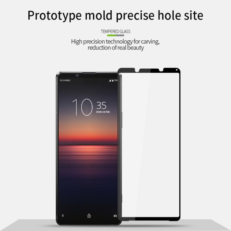 For Sony Xperia 1 II PINWUYO 9H 2.5D Full Screen Tempered Glass Film(Black) - Sony Tempered Glass by PINWUYO | Online Shopping South Africa | PMC TechLife | Buy Now Pay Later Mobicred