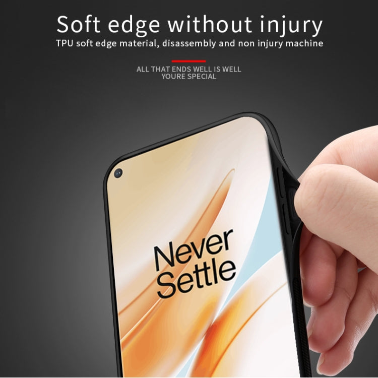 For Oneplus 8 PINWUYO Rong Series  Shockproof PC + TPU+ Chemical Fiber Cloth Protective Cover(Yellow) - OnePlus Cases by PINWUYO | Online Shopping South Africa | PMC TechLife | Buy Now Pay Later Mobicred