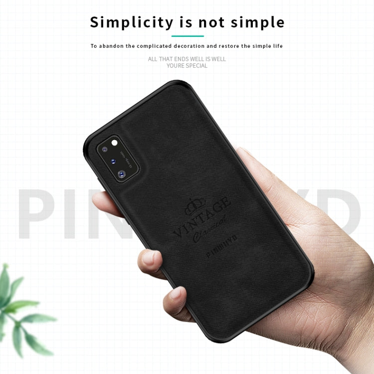 For Galaxy A41 PINWUYO Zun Series PC + TPU + Skin Waterproof And Anti-fall All-inclusive Protective Shell(Black) - Galaxy Phone Cases by PINWUYO | Online Shopping South Africa | PMC TechLife | Buy Now Pay Later Mobicred