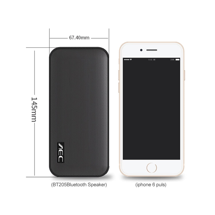 AEC BT-205 Portable Wireless Bluetooth Speaker Stereo Music Loudspeaker Built-in Microphone, Support TF Card(White) - free shipping - PMC TechLife - Order now!