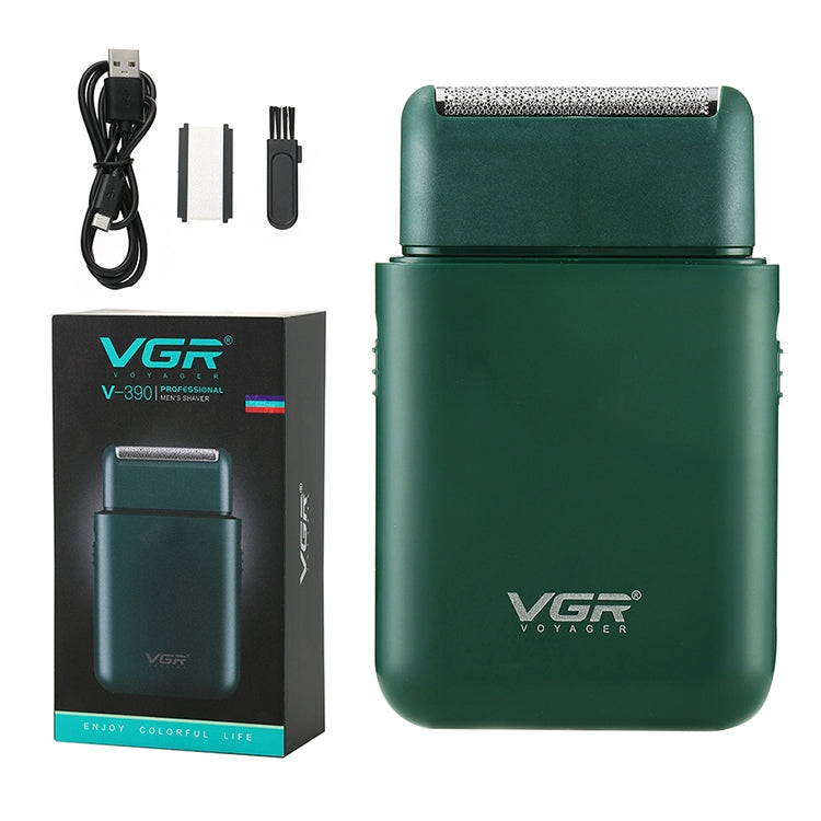 VGR V-390 5W USB Portable Reciprocating Electric Shaver (Green) - free shipping - PMC TechLife - Order now!
