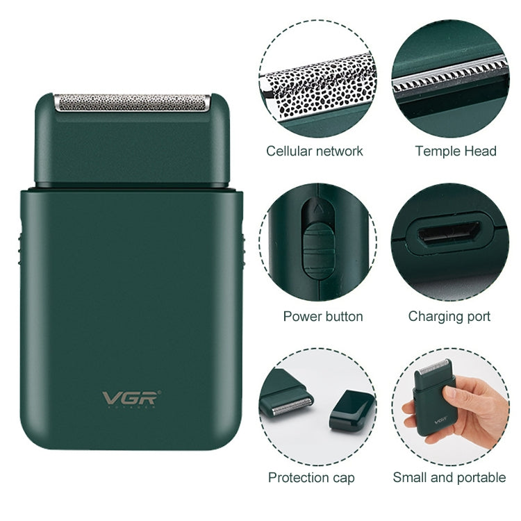 VGR V-390 5W USB Portable Reciprocating Electric Shaver (Black) - free shipping - PMC TechLife - Order now!