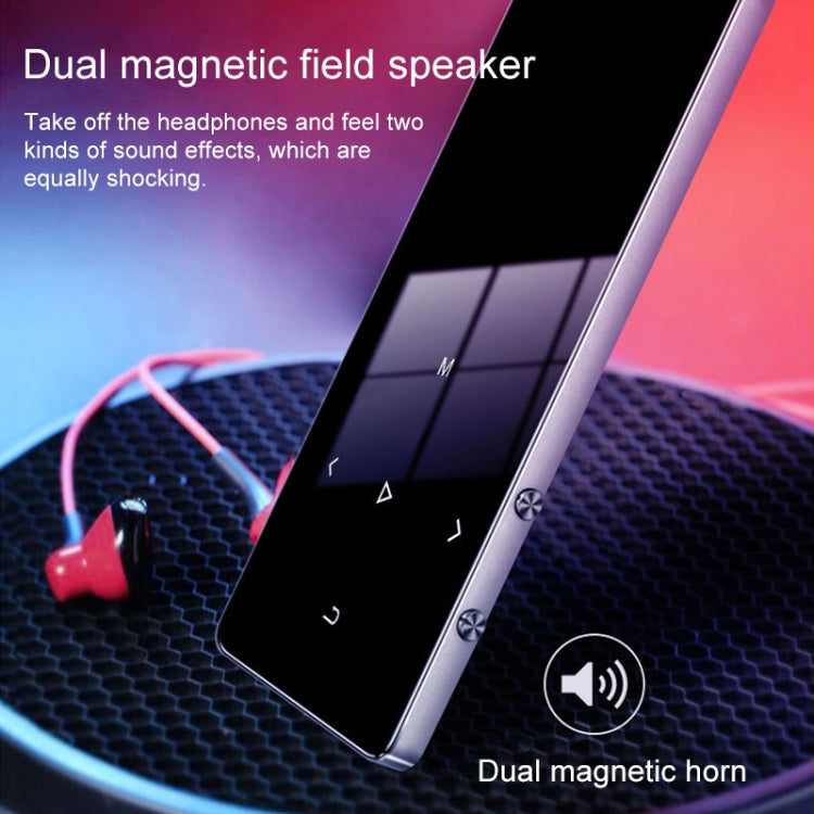 X2 1.8 inch Touch Screen Metal Bluetooth MP3 MP4 Hifi Sound Music Player 8GB(Black) - MP4 Player by PMC TechLife | Online Shopping South Africa | PMC TechLife