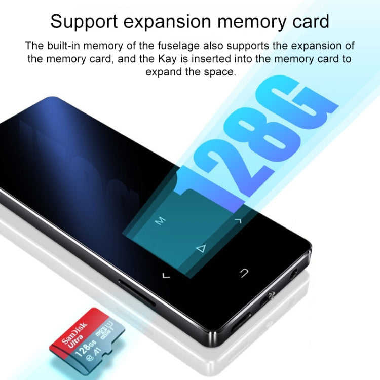 X2 16GB 1.8 inch Touch Screen Metal Bluetooth MP3 MP4 Hifi Sound Music Player (Blue) - MP4 Player by PMC TechLife | Online Shopping South Africa | PMC TechLife | Buy Now Pay Later Mobicred