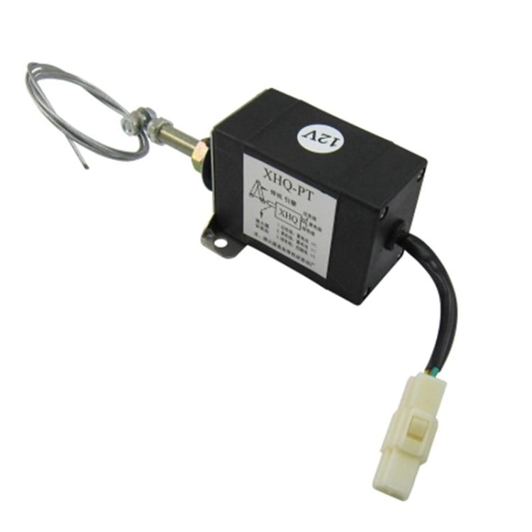Normally Close DC 12V/24V Diesel Engine Flame Out Device Engine Stop Solenoid Valve XHQ-PT Power Off Pull Type Flameout Magnetic 12V - Gasoline Generators by PMC TechLife | Online Shopping South Africa | PMC TechLife
