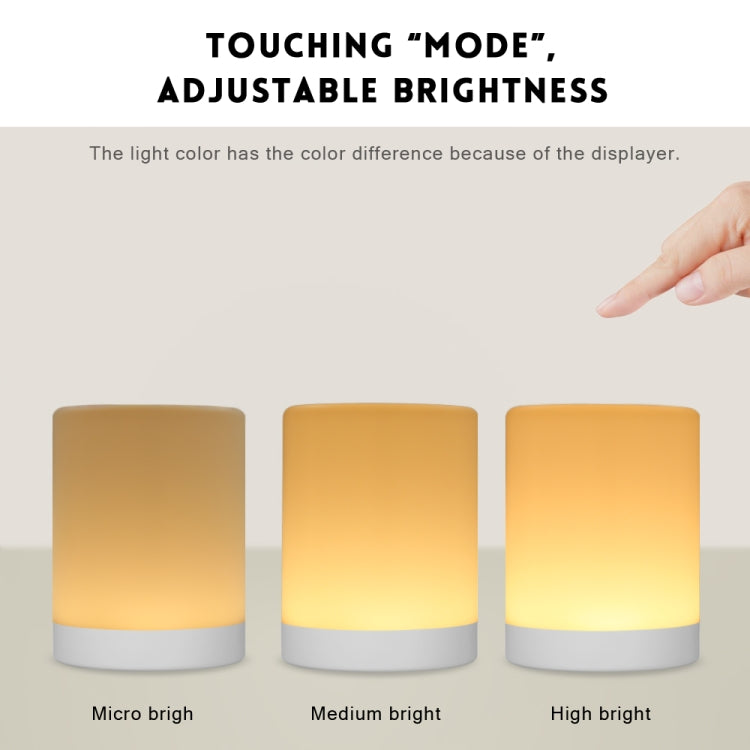 LED Touch Control Induction Dimmer Lamp Smart Dimmable RGB Color Change Rechargeable Bedside Night Light - free shipping - PMC TechLife - Order now!