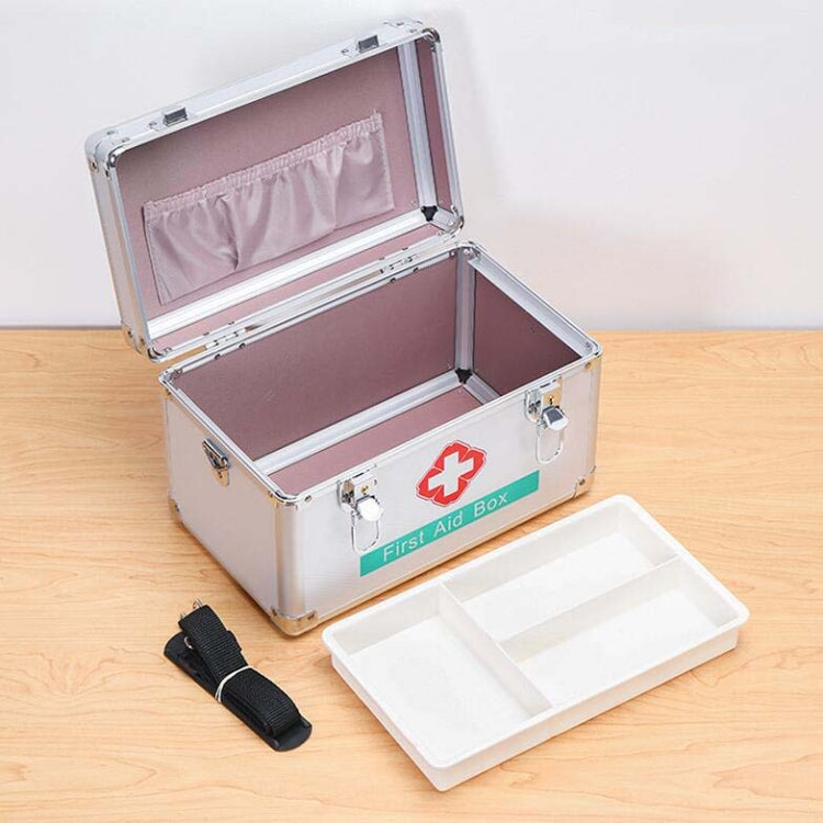 Emergency Aluminum Medicine Cabinet for Household Aluminum Alloy Medicine Box Enterprise, Size:12 inch Mdeium(Silver) - Pill Boxes by PMC TechLife | Online Shopping South Africa | PMC TechLife | Buy Now Pay Later Mobicred