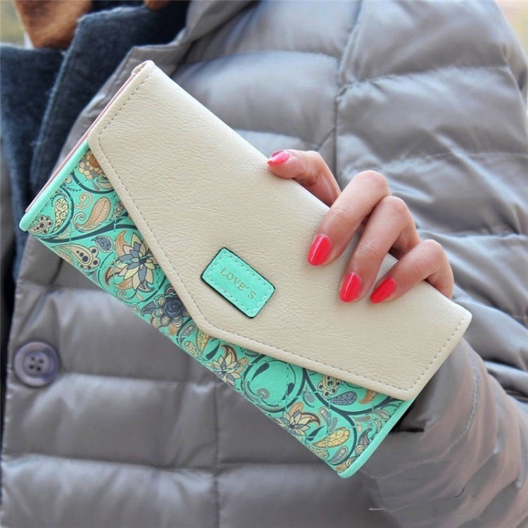 Fashion Ladies Leather Clutch Bag Purse Long Cartoon Wallet Coin Purse(Light Blue) - free shipping - PMC TechLife - Order now!