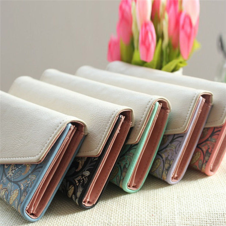 Fashion Ladies Leather Clutch Bag Purse Long Cartoon Wallet Coin Purse(Light Blue) - free shipping - PMC TechLife - Order now!