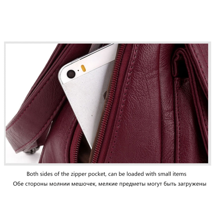 Summer Leather Luxury Handbags Female Shoulder Messenger Bag(Red) - free shipping - PMC TechLife - Order now!