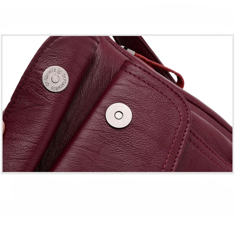 Summer Leather Luxury Handbags Female Shoulder Messenger Bag(Red) - free shipping - PMC TechLife - Order now!