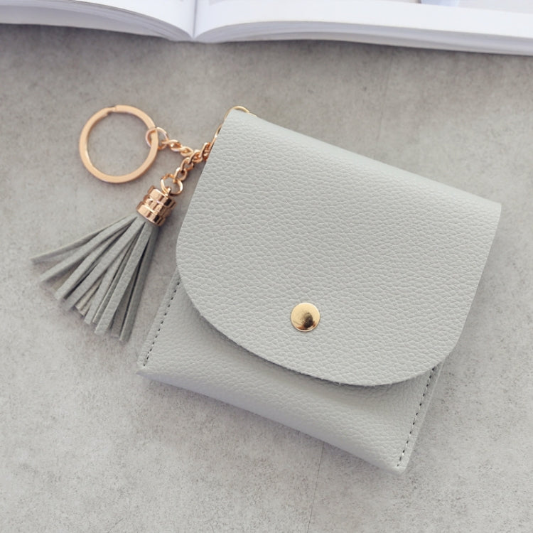 Fashion Women Wallet Short Leather Mini Casual ID Card Holders Bags Ladies Coin Clutch Tassel Bag(Pink) - free shipping - PMC TechLife - Order now!