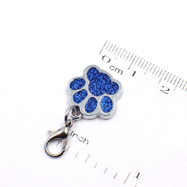 10 PCS Enamel Cat Dog  Bear Paw Prints Key Chain Jewelry Making(Dark Green) - Pendants by PMC TechLife | Online Shopping South Africa | PMC TechLife | Buy Now Pay Later Mobicred