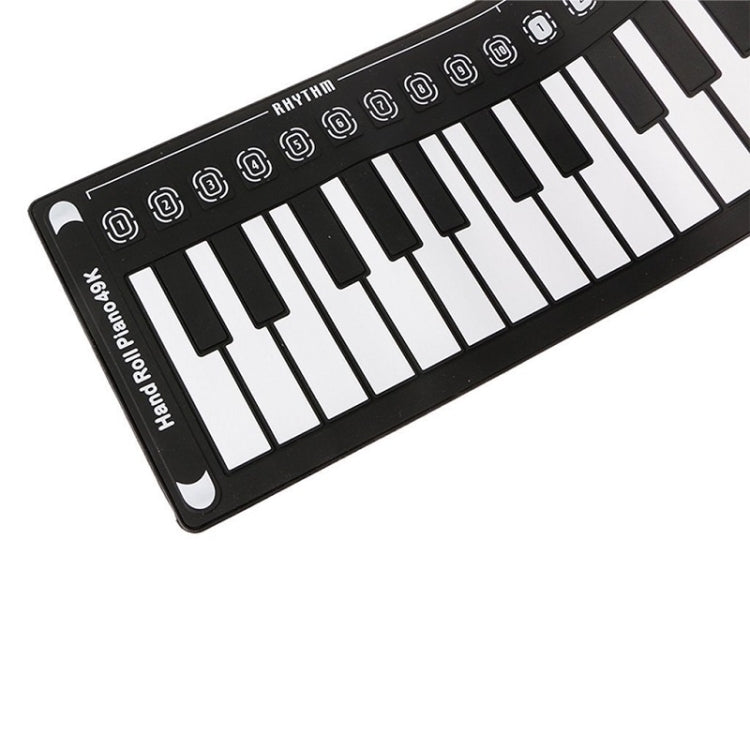 49-Key Portable Hand-Rolled Piano With Horn Children Beginners To Practice Electronic Piano(Elegant Black) - free shipping - PMC TechLife - Order now!