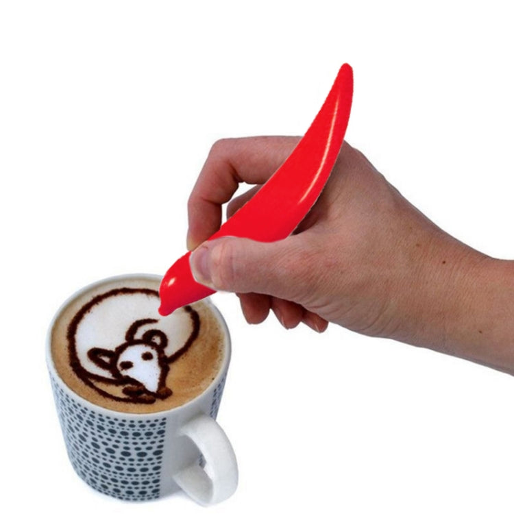 New Electric Latte Art Pen For Coffee Cake Pen For Spice Cake Decorating Pen Coffee Carving Pen Baking Pastry Tools(Red) - free shipping - PMC TechLife - Order now!