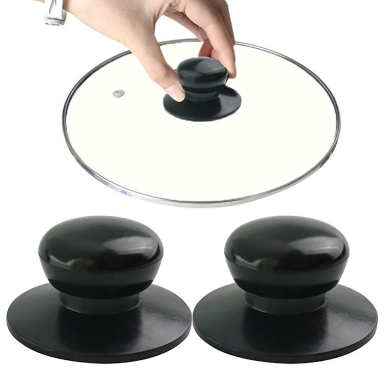 2 PCS Universal Pot Lid Handle Cap Hat Stainless Steel Fitting(Black) - free shipping - PMC TechLife - Order now!
