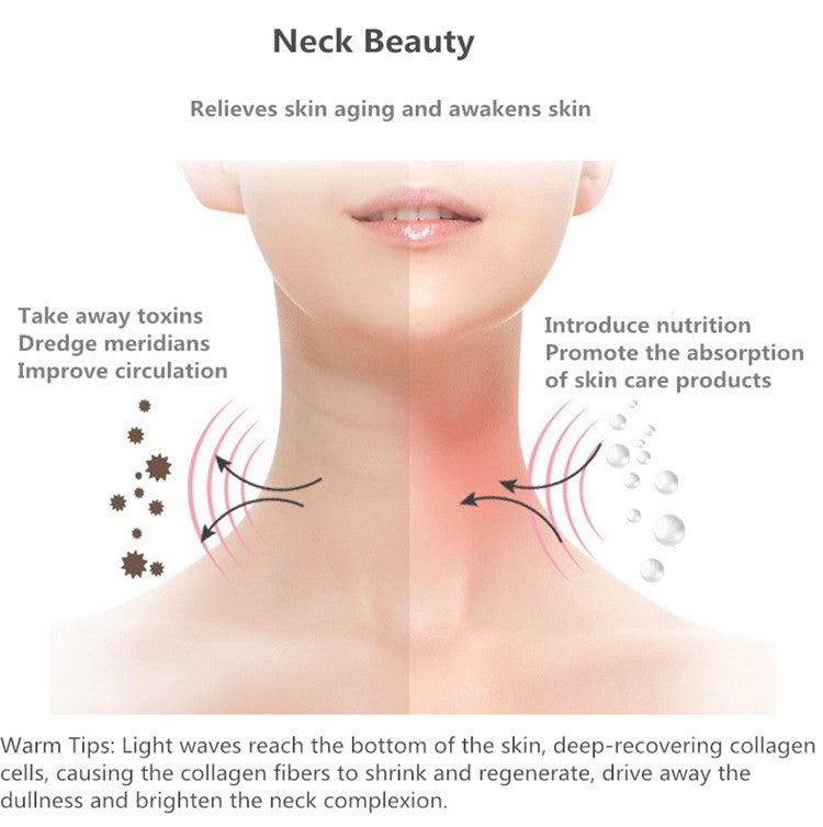 Electric Dolphin Neck Massager Wrinkle Removal Handheld Vibration Neck Face Massage Beauty Instrument Tool(Pearl White) - free shipping - PMC TechLife - Order now!