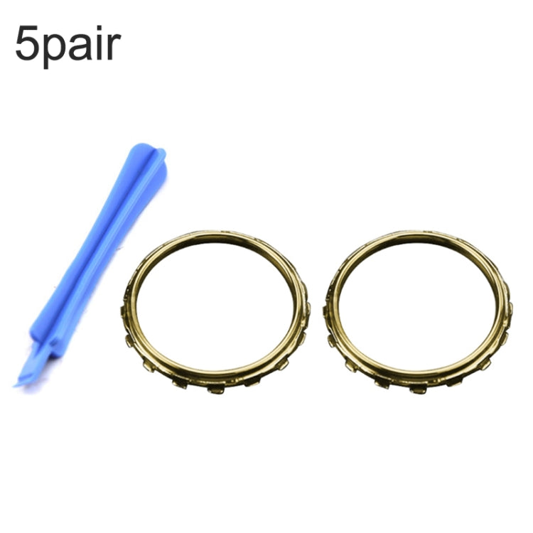 For Xbox One Elite 5pairs 3D Replacement Ring + Screwdriver Handle Accessories, Colour:Gold Plating - XBOX Spare Parts by PMC TechLife | Online Shopping South Africa | PMC TechLife