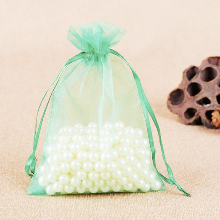 100 PCS Gift Bags Jewelry Organza Bag Wedding Birthday Party Drawable Pouches, Gift Bag Size:7X9cm(Light Green) - Gift Bags & Wrapping Supplies by PMC TechLife | Online Shopping South Africa | PMC TechLife | Buy Now Pay Later Mobicred