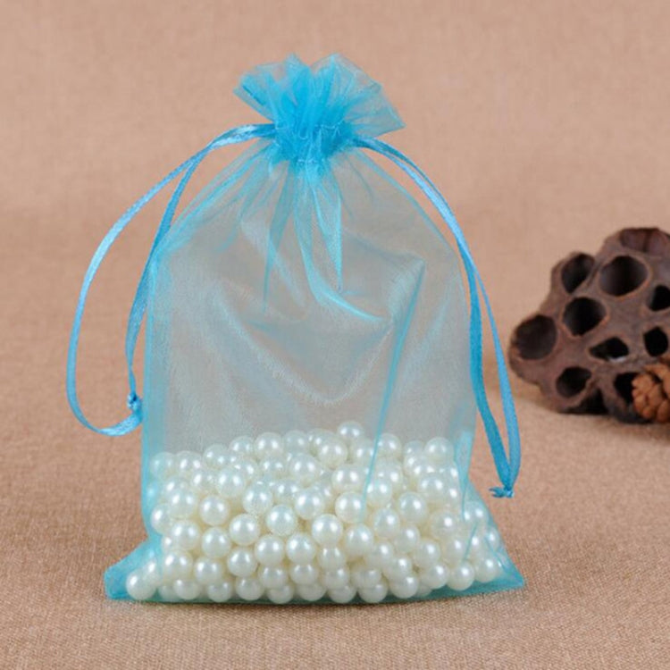 100 PCS Gift Bags Jewelry Organza Bag Wedding Birthday Party Drawable Pouches, Gift Bag Size:20x30cm(Lake Blue) - Gift Bags & Wrapping Supplies by PMC TechLife | Online Shopping South Africa | PMC TechLife | Buy Now Pay Later Mobicred