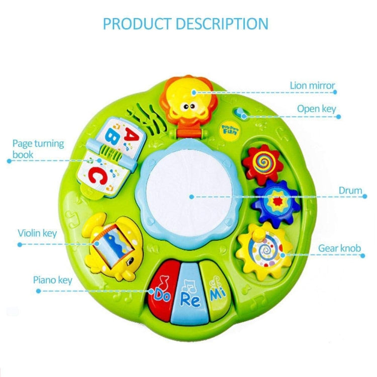 Multi-function Lighting Hand Drums Children Electric Music Toys(White) - free shipping - PMC TechLife - Order now!