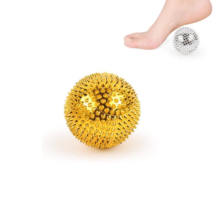 1 Pair Magnetic Massage Ball Relax Muscle Finger Plantar Pressure Massage Stab Ball, Size:3.2cm(Gold) - free shipping - PMC TechLife - Order now!