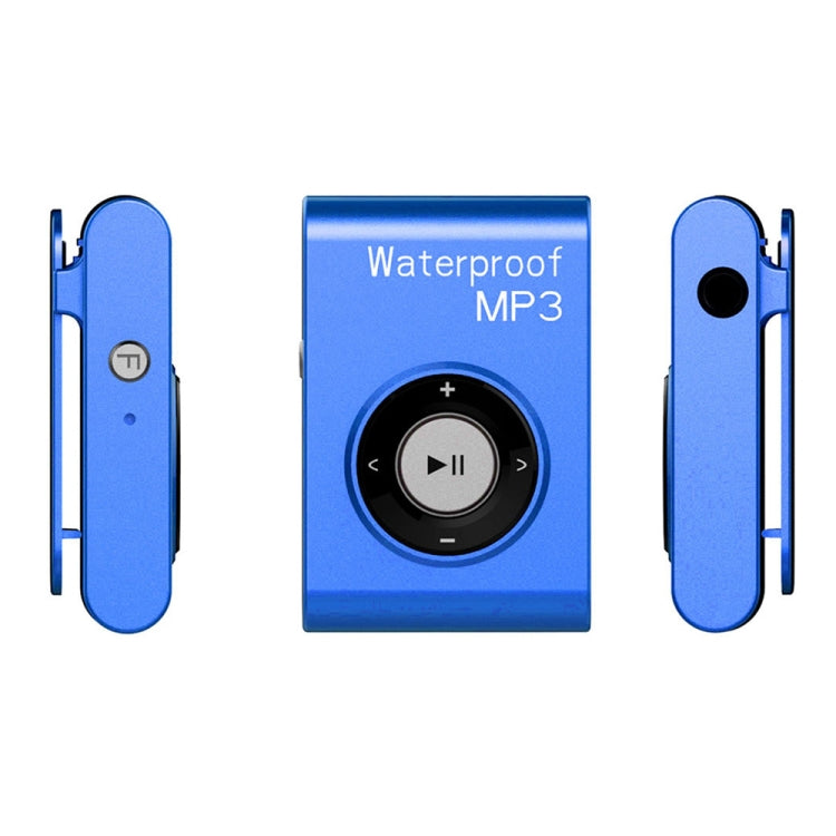 C26 IPX8 Waterproof Swimming Diving Sports MP3 Music Player with Clip & Earphone, Support FM, Memory:8GB(Blue) - MP3 Player by PMC TechLife | Online Shopping South Africa | PMC TechLife | Buy Now Pay Later Mobicred