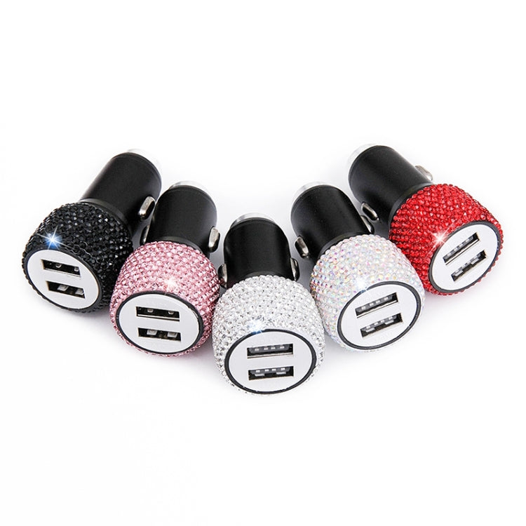 Diamond Car Dual USB Charge Mobile Phone Safety Hammer Charger(black) - free shipping - PMC TechLife - Order now!