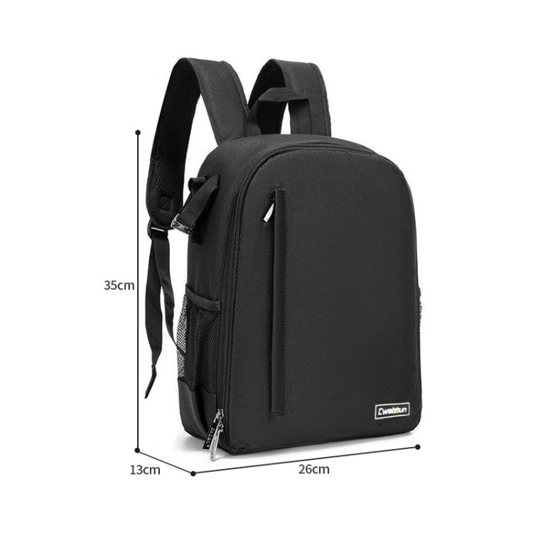 CADeN Shoulder Digital Camera Bag Outdoor Nylon Photography Backpack(Black Small Bag) - Backpack by CADeN | Online Shopping South Africa | PMC TechLife | Buy Now Pay Later Mobicred