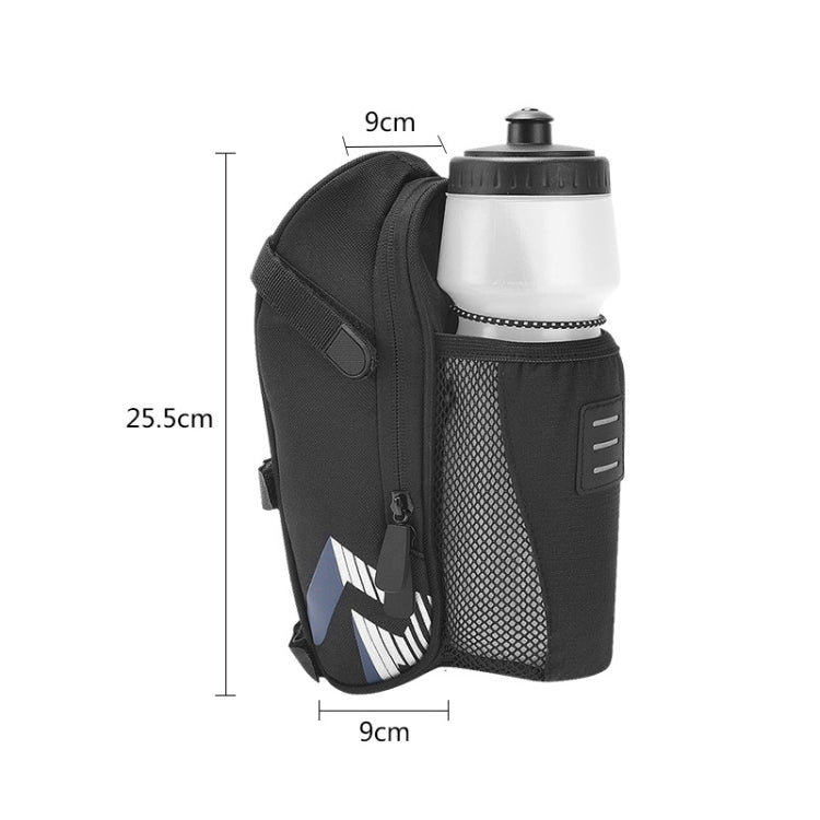 ROSWHEEL 1.8L Bicycle Tail Bag Saddle Bag Kettle Bag Can Hang Taillights(Black) - free shipping - PMC TechLife - Order now!