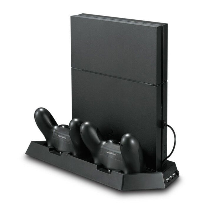 KJH PSLIM-03 Multi-function Host Bracket Cooling Fan Ultra-thin Machine Bracket Fan Charger for PS4 / SLIM Console - free shipping - PMC TechLife - Order now!