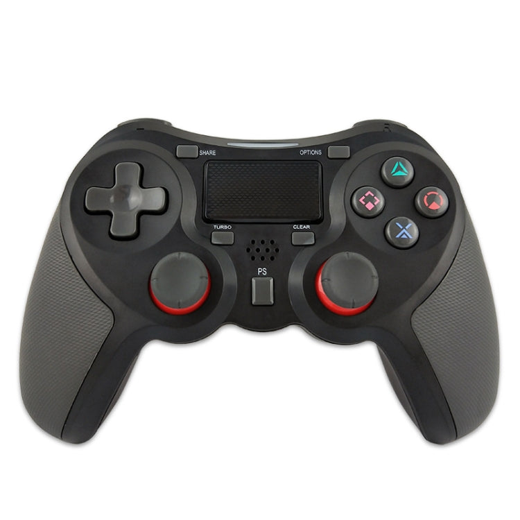 Rubberized Wireless Game Controller Bluetooth Handle for PS4 Host(black B) - Gamepads by PMC TechLife | Online Shopping South Africa | PMC TechLife | Buy Now Pay Later Mobicred
