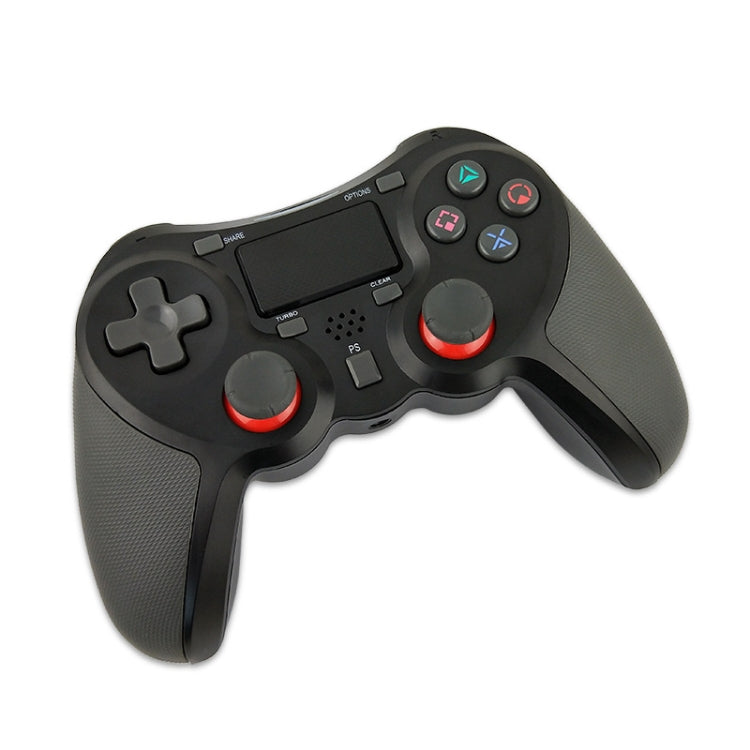Rubberized Wireless Game Controller Bluetooth Handle for PS4 Host(black B) - Gamepads by PMC TechLife | Online Shopping South Africa | PMC TechLife | Buy Now Pay Later Mobicred
