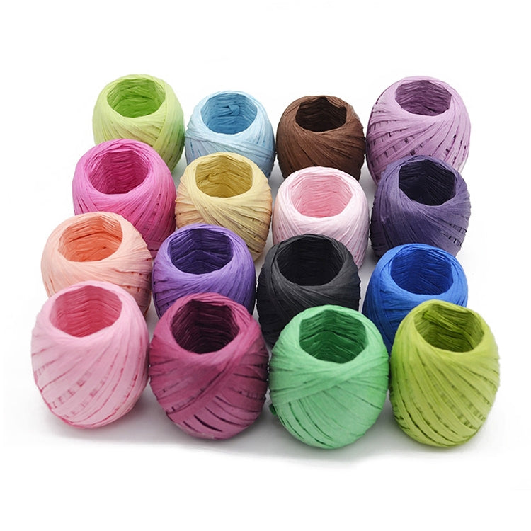 20M Paper Rope Raffia Ribbon Natural Lace Rope Gift Box Wrapping DIY Decoration(Light Blue) - Ribbons by PMC TechLife | Online Shopping South Africa | PMC TechLife | Buy Now Pay Later Mobicred